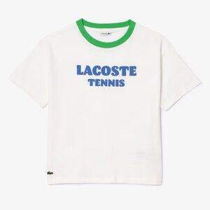 NWT Lacoste Kids' Print Cotton T-Shirt Size: 8 Yr